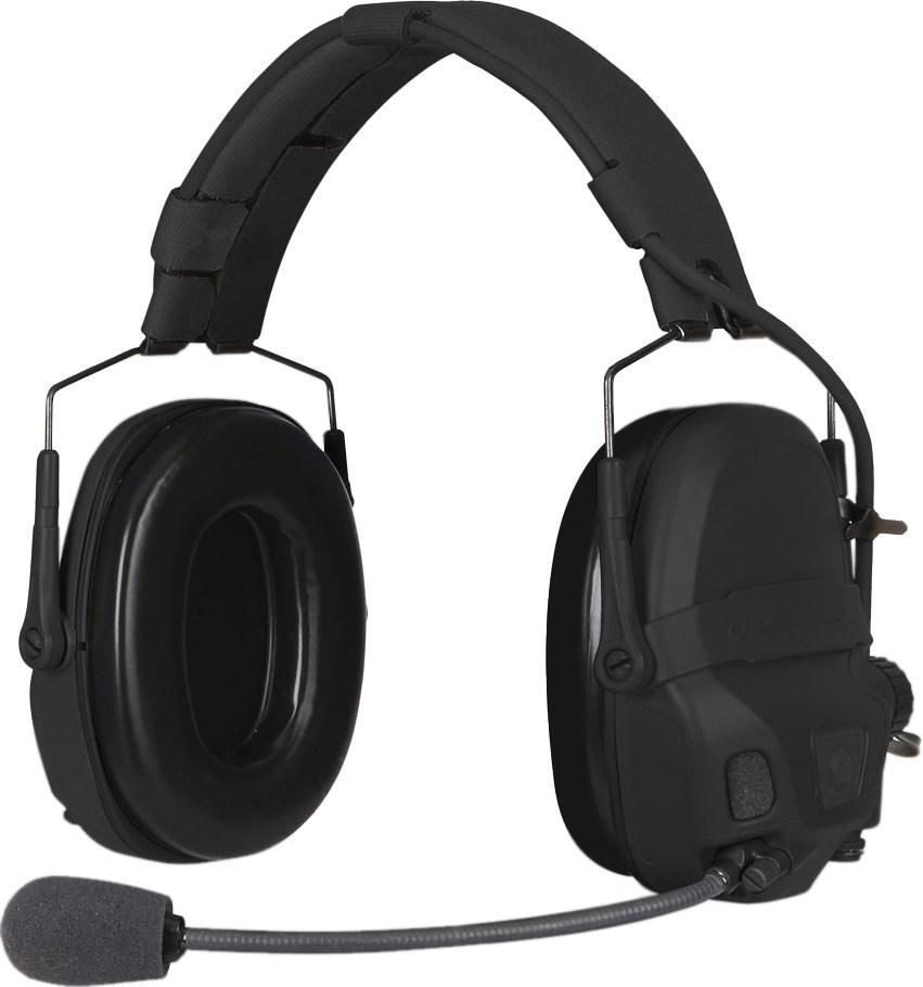 Активні навушники Ops-Core AMP Communication Headset-Connectorized. Верхній тримач. Black