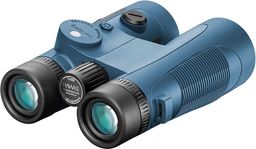 Бінокль Hawke Endurance ED Marine 7х50 з компасом і далекомірною сіткою. Синій