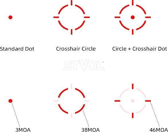 Приціл коліматорний Vector Optics Frenzy Plus 1x18x20 Enclosed SOL Multi Reticle VOD footprint