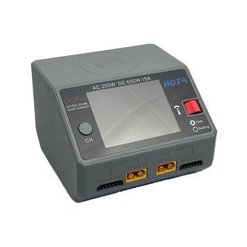 Зарядний пристрій HOTA D6 Pro AC 200W DC 650W &ndash; зарядка живлення акумуляторів від мережі
