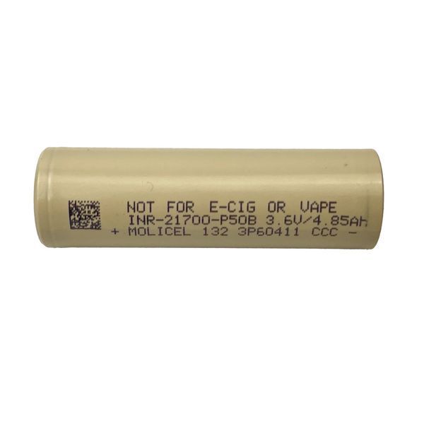 Акумуляторна батарея Molicel 21700 INR-P50B 5000 mAh 60A Li-ion