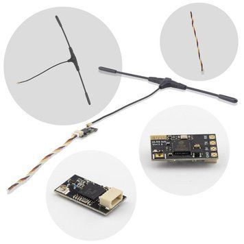 Приймач сигналу ELRS 915 MHz, BetaFPV 900 RX, прошивка 3.5.2, з антеною Immortal T (комплект 10 шт)