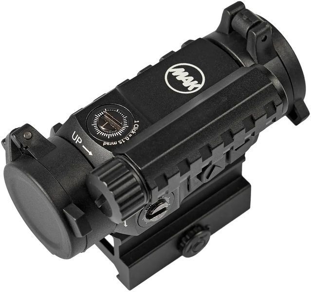 Прилад коліматорний MAKdot S 1х20 з точкою 2 MOA. Weaver/Picatinny
