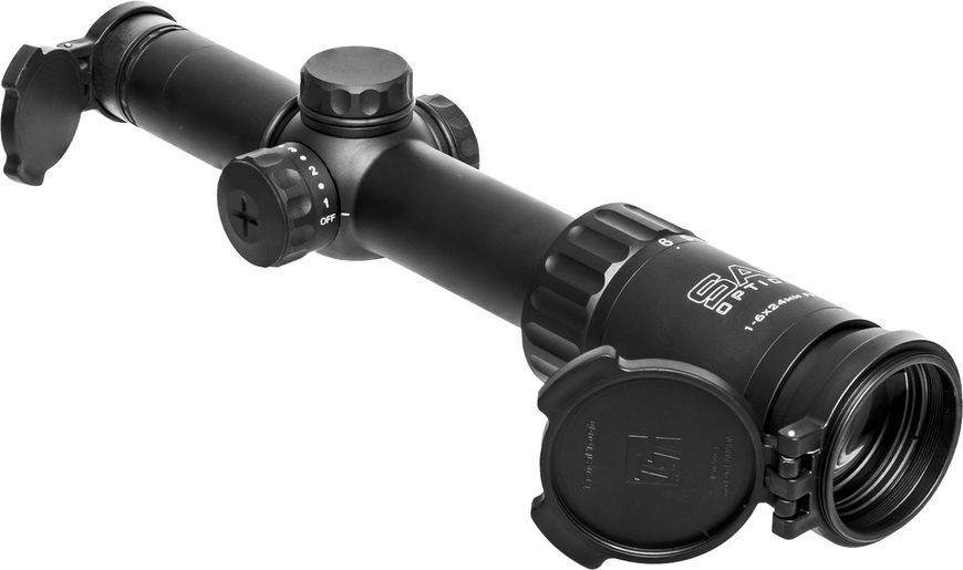 Приціл оптичний SAI 1-6x24 сітка MIL-B. Black